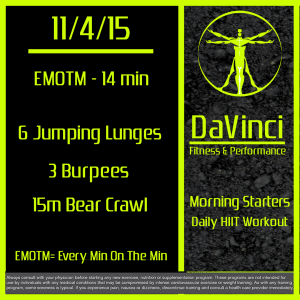Morning Starter Daily HIIT workout