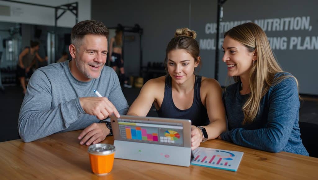 Sports nutritionist in New Port Richey providing macronutrient coaching for athletes at DaVinci Fitness.